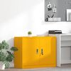 vidaXL Armadio Giallo senape 90 x 40 x 70 cm Acciaio