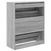 vidaXL Scarpiera Grigio Sonoma 80x34x96,5 cm in Legno Multistrato