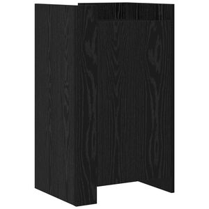 vidaXL Credenza Rovere Nero 45 x 35 x 75 cm