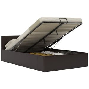 vidaXL Giroletto Contenitore Idraulico Grigio Similpelle 140x200cm