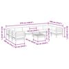 vidaXL Set Divani Giardino 11pz con Cuscini Marrone Cera Massello Pino