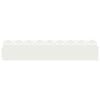 vidaXL Bordure per prato 10 pcs Bianco 103 x 0,05 x 22 cm Acciaio