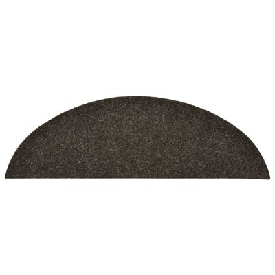 Tappetini Per Scale VidaXL - 15 Pezzi In Tessuto Agugliato, 65x21x4 Cm, Colore Antracite, Antiscivolo