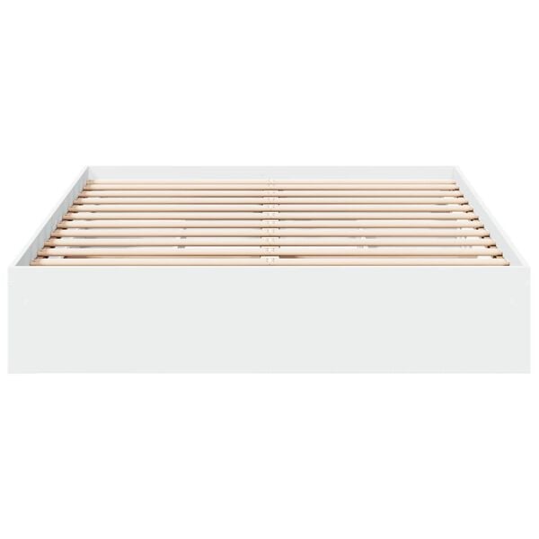 vidaXL Giroletto con Cassetti Bianco 120x190 cm in Legno Multistrato