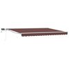 vidaXL Cornice per Tenda Manuale con LED Marrone e bianco 4 &times; 3 m