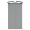 vidaXL Capannone da Giardino in Acciaio Zincato 330x92x153cm Grigio