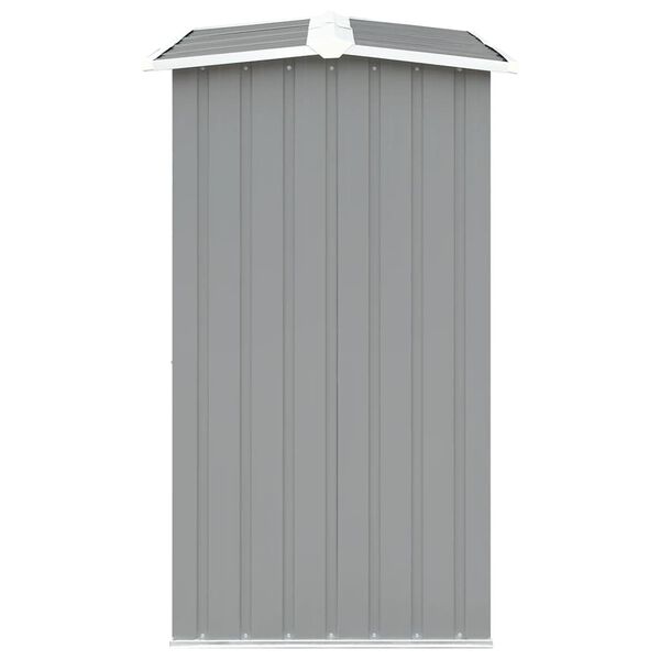 vidaXL Capannone da Giardino in Acciaio Zincato 330x92x153cm Grigio