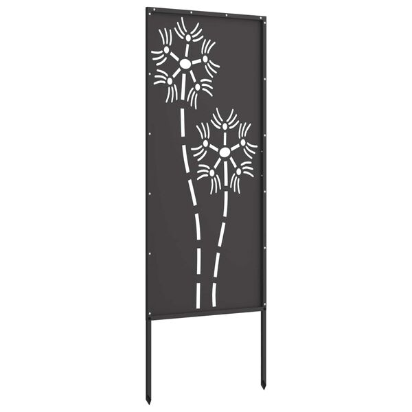vidaXL Schermo per privacy in giardino Traforo Nero 50 x 140 cm