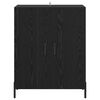 vidaXL Credenza Rovere Nero 69,5 x 34 x 90 cm Legno multistrato