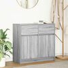 vidaXL Credenza con Cassetto Grigio Sonoma 80x34x76 cm in Truciolato