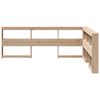 vidaXL Testiera Libreria a L 160 cm in Legno Massello di Pino