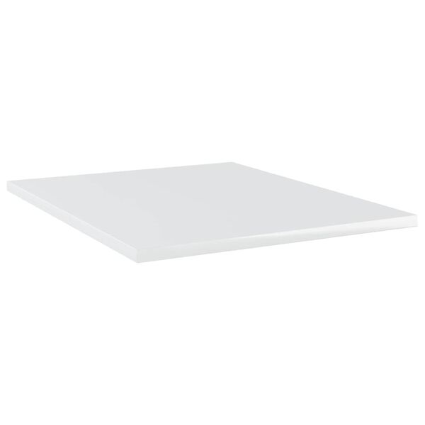 vidaXL Ripiani per Libreria 4 pz Bianco Lucido 40x50x1,5cm Multistrato