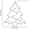 vidaXL Luci di Natale Albero di Silhouette 2 pz 50 LED Bianco Caldo