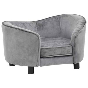 vidaXL Divano per Cani Grigio 69x49x40 cm in Peluche