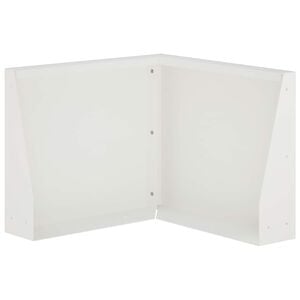 vidaXL Muro di contenimento 50 x 50 x 30 cm Acciaio Bianco