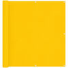 vidaXL Schermo da balcone Giallo 110 x 300 cm Tessuto Oxford