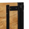 vidaXL Testiera 140 cm in Legno Massello di Acacia e Ferro