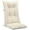 vidaXL Cuscini per Sedie 2 pz Crema 120x50x7 cm in Tessuto