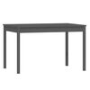 vidaXL Set da Pranzo per Giardino 5pz Grigio in Legno Massello di Pino