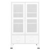 vidaXL Armadio Classificatore Industriale Bianco 70x40x115 cm Metallo