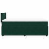 vidaXL Giroletto a Molle con Materasso Verde Scuro 90x190 cm Velluto