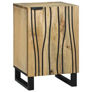 vidaXL Armadio per Lavabo da Bagno con porta Marrone 38 x 33,5 x 58 cm