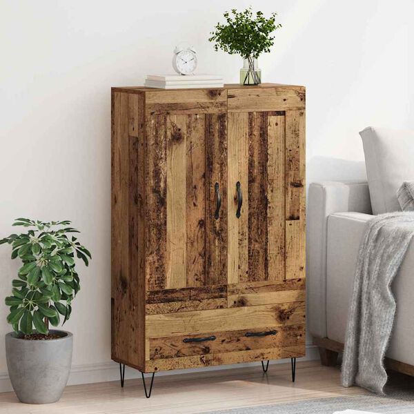 vidaXL Credenza Legno vecchio 69,5 x 31 x 115 cm Legno multistrato
