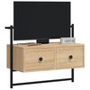 vidaXL Mobile TV a Muro Rovere Sonoma 60,5x30x51 cm Legno Multistrato