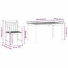 vidaXL Set da Pranzo per Giardino 5 pcs Marrone