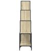 vidaXL Libreria Rovere Sonoma 122x30x132cm Legno Multistrato e Metallo