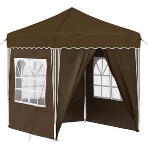 vidaXL Tenda per feste a pop-up 195 x 195 x 245 cm Tortora