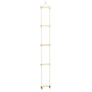 vidaXL Scala di Corda per Bambini in Legno Massello e PE 30x168 cm