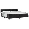 vidaXL Letto a molle con testiera Nero 200 x 200 cm Velluto