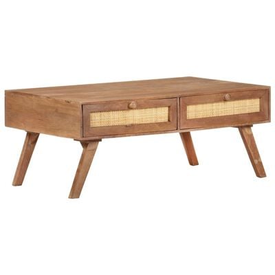 vidaXL Tavolino da Salotto in Legno Massello di Mango 100x60x40 cm