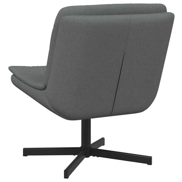 vidaXL Sedia girevole Grigio scuro 63 x 75 x 76 cm Tessuto