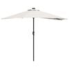 vidaXL Parasol da giardino metà Sabbia 294 x 150 x 224 cm Tessuto