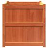 vidaXL Fioriera Giardino Marrone Cera 70x70x70 cm Legno Massello Pino