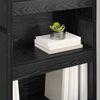 vidaXL Armadio per Libri 2 pcs Rovere Nero 80 x 30 x 155 cm