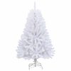 vidaXL Albero di Natale Artificiale con Rami Pieghevoli Bianco 120 cm