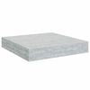 vidaXL Scaffali a Parete 4 pz Grigio Cemento 23x23,5x3,8 cm in MDF