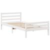 vidaXL Letto Libreria senza Materasso Bianco 100x200 cm Legno di Pino