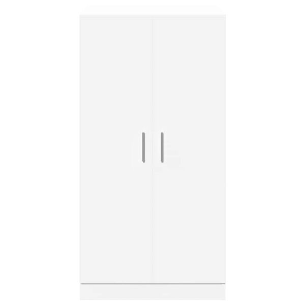 vidaXL Scarpiera con 7 Mensole Bianca