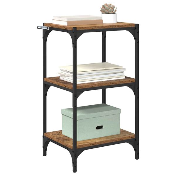 vidaXL Armadio per Libri Legno vecchio 40 x 33 x 70,5 cm