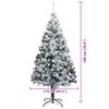 vidaXL Albero di Natale artificiale con 300 LED Bianco 180 cm