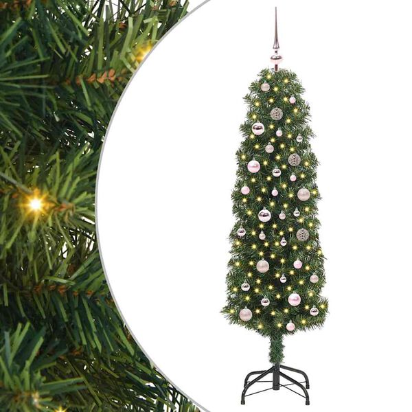 vidaXL Albero di Natale artificiale con 150 LED Verde 150 cm