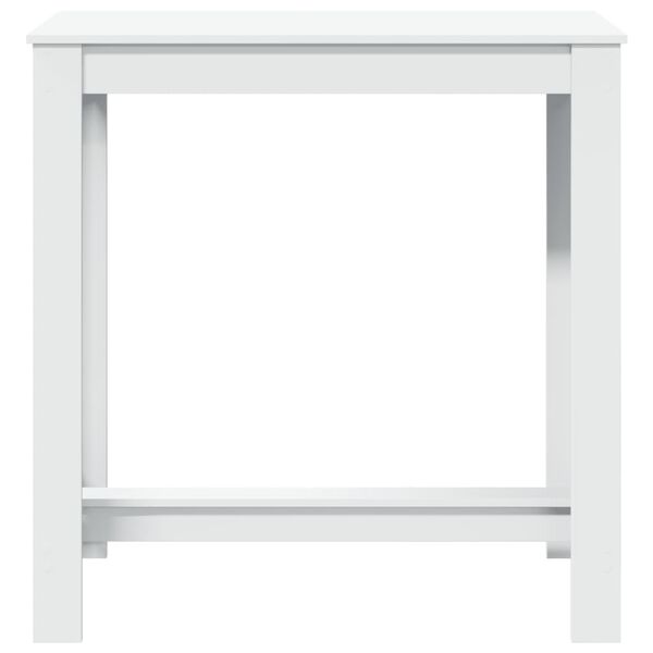 vidaXL Tavolo da Bar Bianco 102x50x103,5 cm in Legno Multistrato