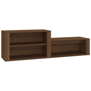 vidaXL Scarpiera Rovere Marrone 150x35x45 cm in Legno Multistrato