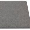 vidaXL Testiera da Parete 12 pcs Grigio chiaro 30 x 15 cm Tessuto