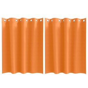 vidaXL Tende Blackout con Anelli 2 pcs Arancione Vivo 140 x 140 cm