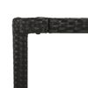 vidaXL Set da Pranzo da Giardino 7 pz Nero con Cuscini in Polyrattan